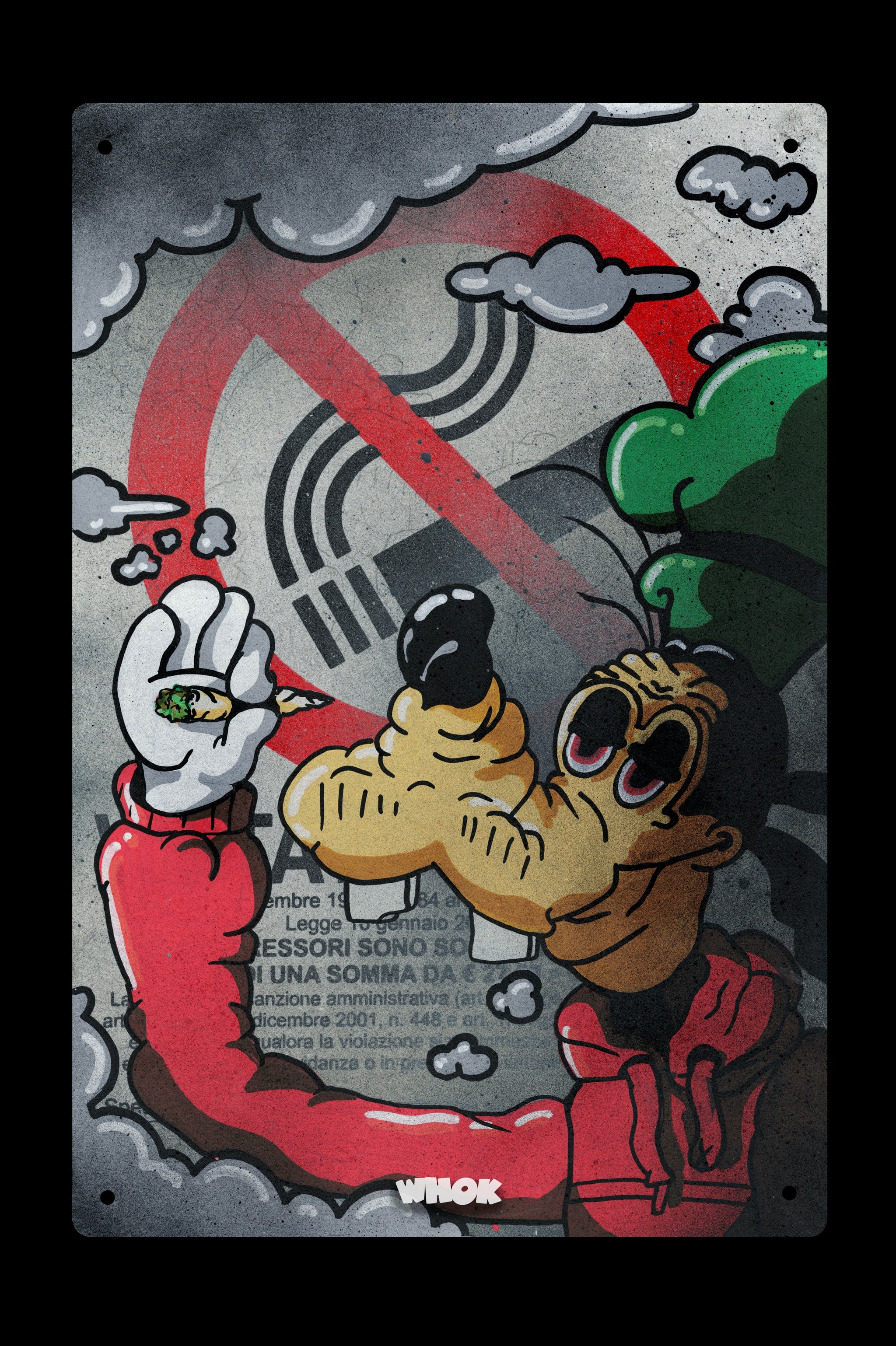 Pippo no smoking sign