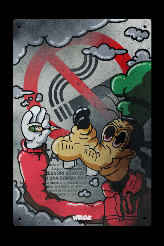 Pippo no smoking sign